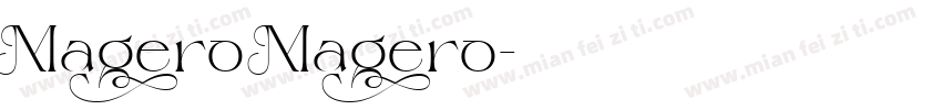 Magero Magero字体转换